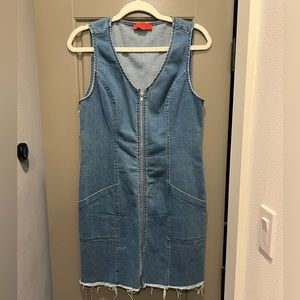 Signature8 Zipper Denim Dress - Size Small
